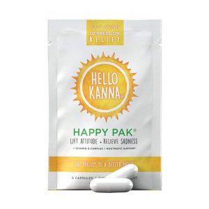 HELLO KANNA HAPPY PAK MOOD BOOSTING AND STRESS RELIEF PACKS 6 CAPSULES PACK